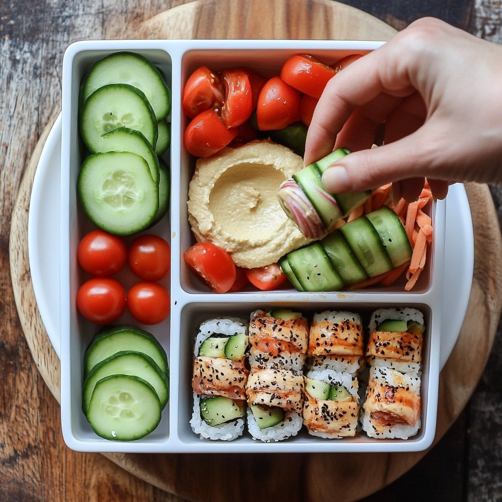 No-Cook Bento Box Lunch Idea
