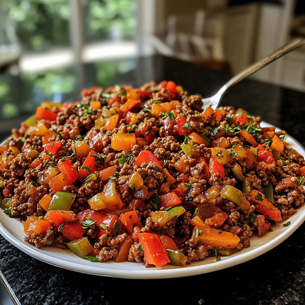 Ground Beef Skillet Mediterranean