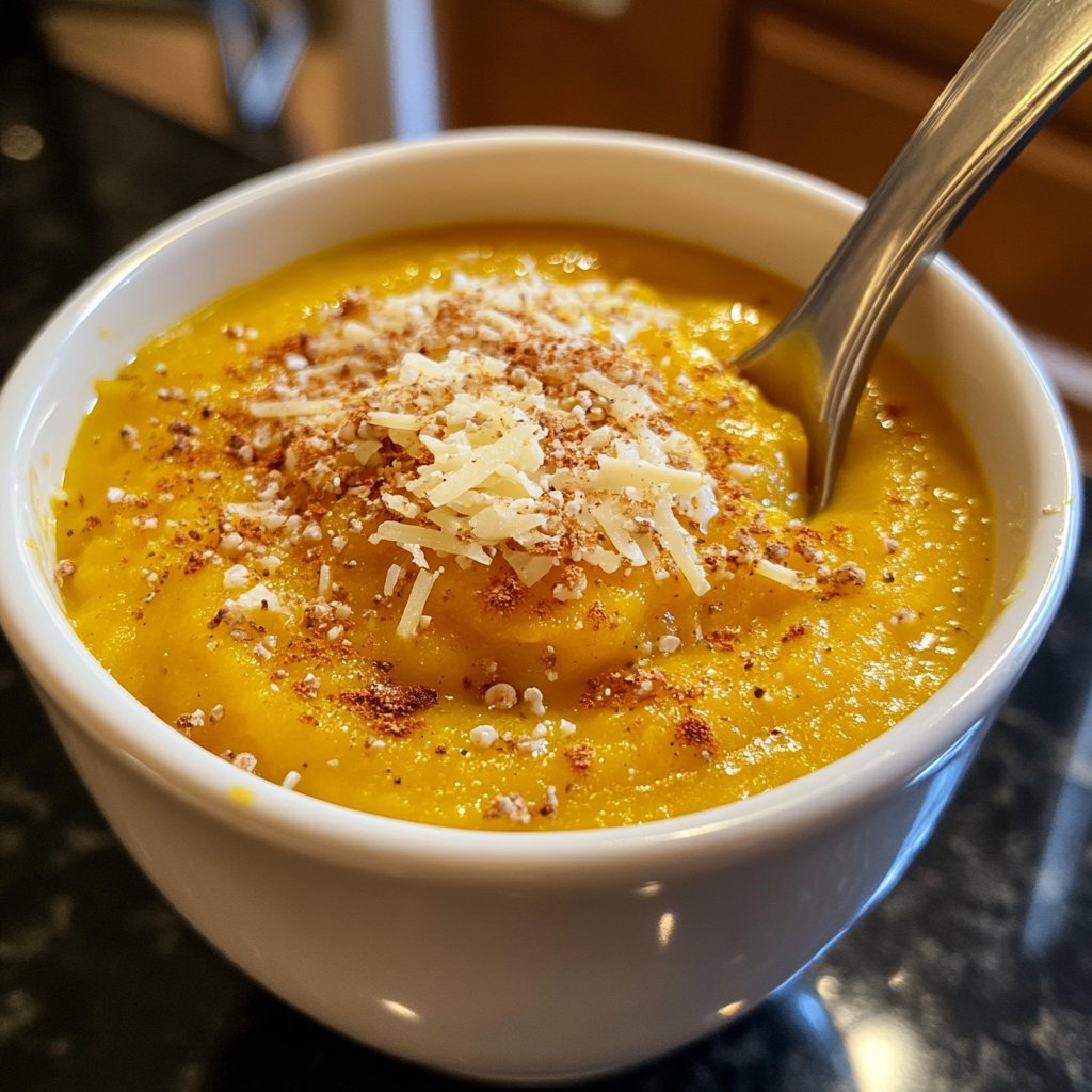 Squash Soup with Parmesan