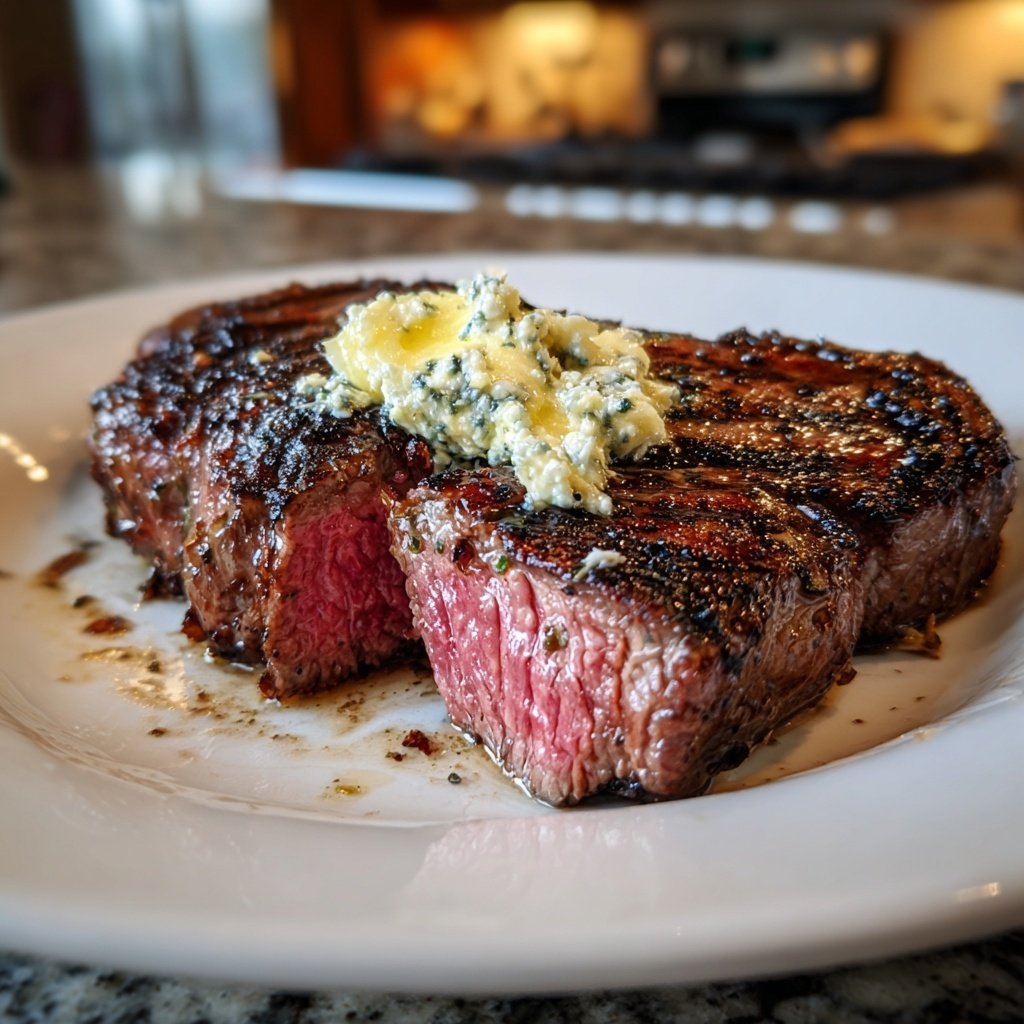 Steak with Truffle Butter