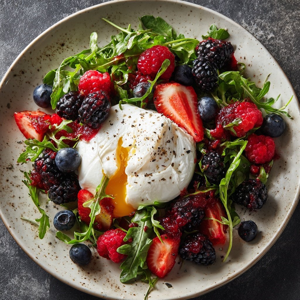 Burrata Salad with Balsamic Berries