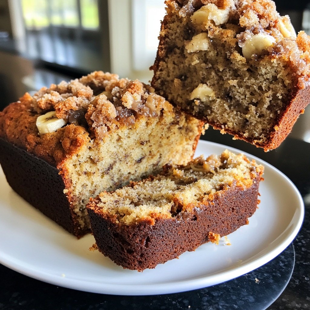 Banana Bread with Brown Sugar Streusel Recipe