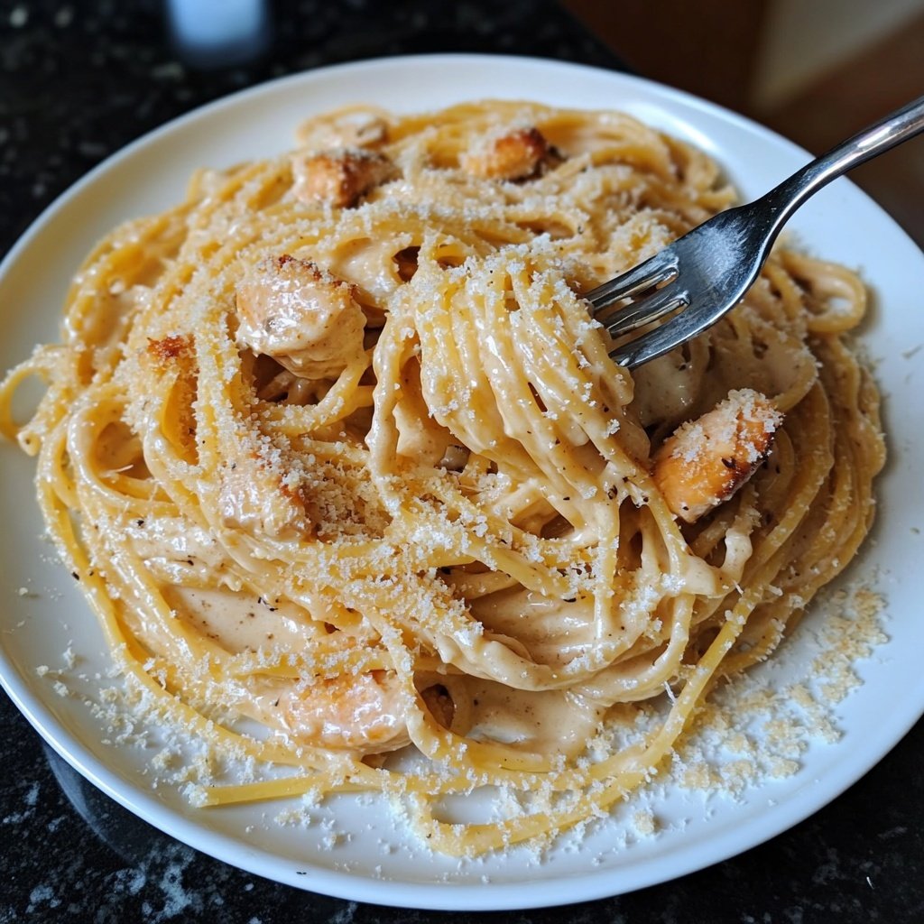 Creamy Garlic Parmesan Chicken Pasta