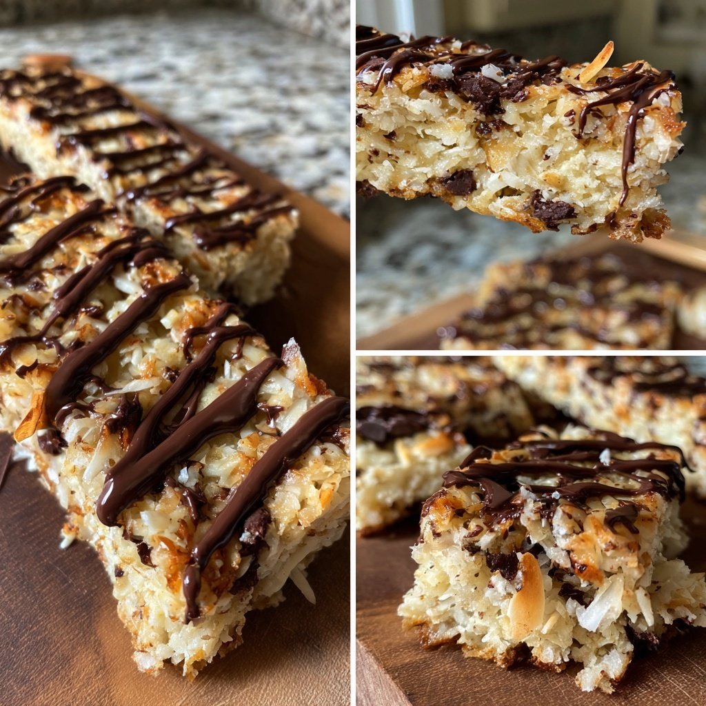 Chocolate Almond Coconut Snack Bars
