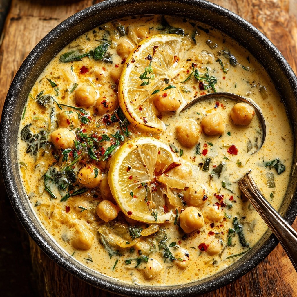 Creamy Lemon Chickpea Stew