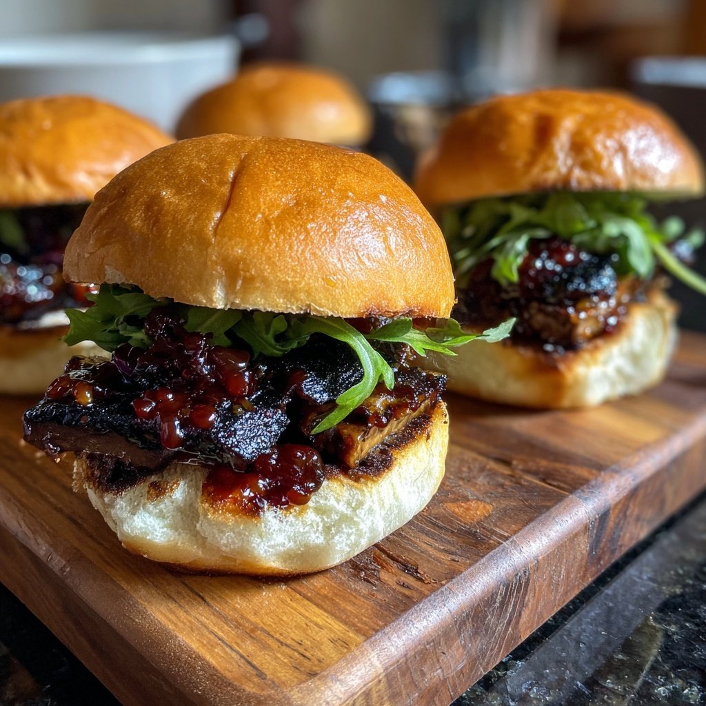 Sliders with Roasted Portobello
