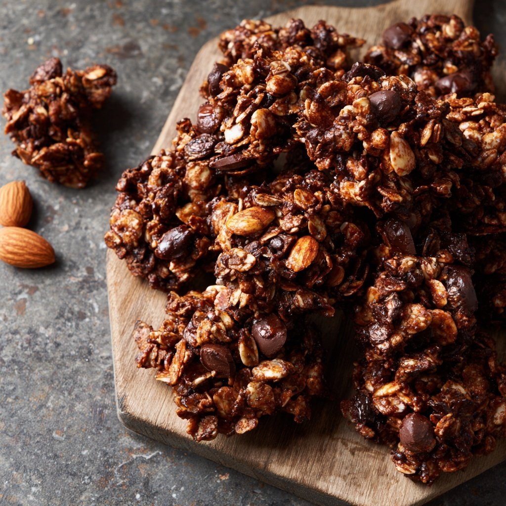 Chocolate Almond Granola Clusters